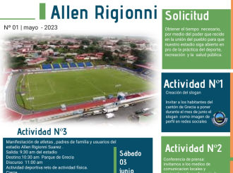 Se confirman al menos dos manifestaciones pro no cierre del Estadio Allen Riggioni