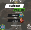 Juego 2 Grecia CRS vs ARBA será este lunes 7:30pm